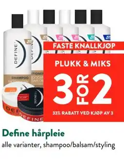 Jacobs Define hårpleie tilbud