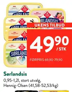 Jacobs Sørlandsis tilbud