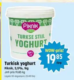 Eurocash Turkisk yoghurt tilbud