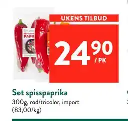 Jacobs Søt spisspaprika tilbud