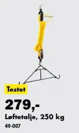 Biltema Løftetalje tilbud