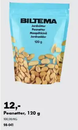 Biltema Biltema Peanøtter tilbud