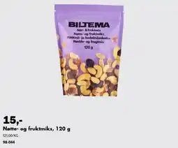 Biltema Biltema nøtte- og fruktmiks tilbud