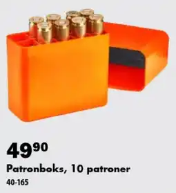 Biltema Patronboks, 10 patroner tilbud