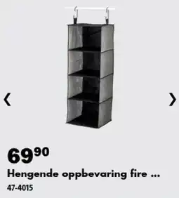 Biltema Hengende oppbevaring fire tilbud