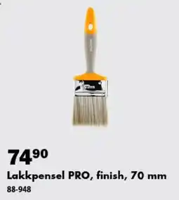 Biltema Lakkpensel PRO, finish, 70 mm tilbud