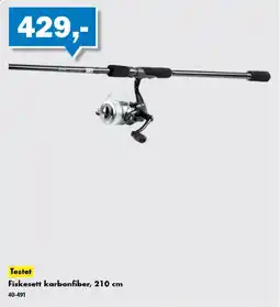 Biltema Testet Fiskesett karbonfiber tilbud