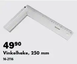 Biltema Vinkelhake, 250 mm tilbud
