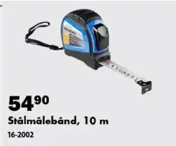 Biltema Stålmålebånd, 10 m tilbud