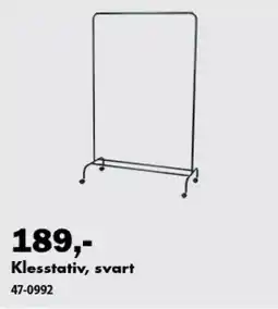 Biltema Klesstativ, svart tilbud