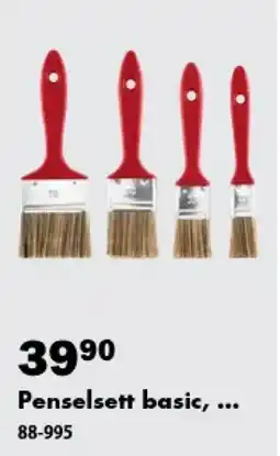 Biltema Penselsett basic tilbud