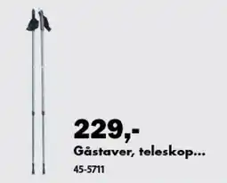 Biltema Gåstaver, teleskop... tilbud