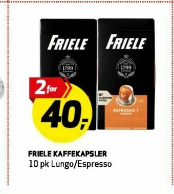 Bunnpris Friele kaffekapsler tilbud