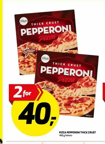 Bunnpris Pizza pepperoni thick crust tilbud