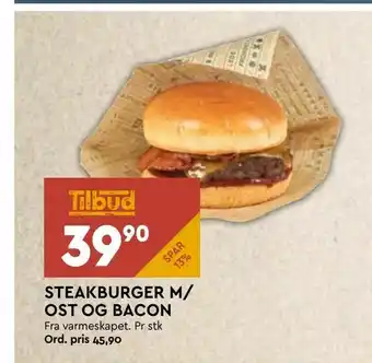 Coop Mega Steakburger m/ ost og bacon tilbud