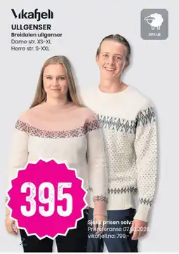 Sport Outlet Vikafjell ullgenser tilbud