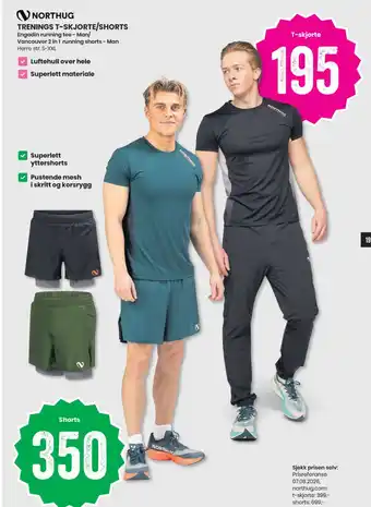 Northug trenings t-skjorte/shorts