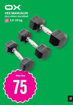 Sport Outlet Ox hex manualer tilbud