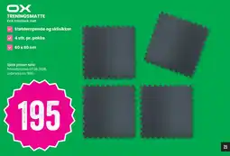 Sport Outlet Ox treningsmatte tilbud
