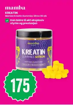 Sport Outlet Mamba kreatin gummies sitron tilbud
