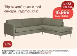 Møbelringen Bragernes hjørnesofa tilbud