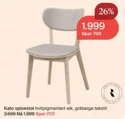 Møbelringen Rowico Home Kato spisestol tilbud