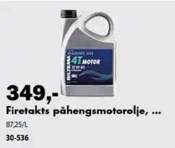 Biltema Biltema firetakts påhengsmotorolje tilbud