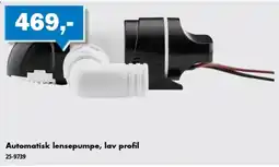 Biltema Automatisk lensepumpe, lav profil tilbud