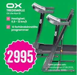 Sport Outlet OX Tredemølle OX Lite Run 12 tilbud