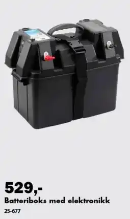Biltema Batteriboks med elektronikk tilbud