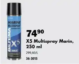 Biltema Biltema X5 Multispray Marin tilbud
