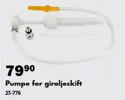 Biltema Pumpe for giroljeskift tilbud