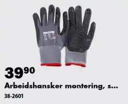 Biltema Arbeidshansker montering tilbud