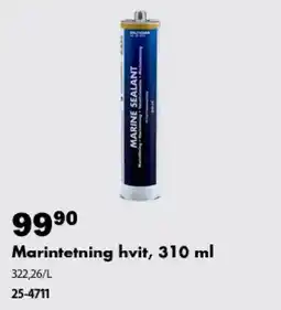 Biltema Marintetning hvit tilbud