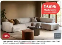 Møbelringen North Living Edge hjørnesofa tilbud