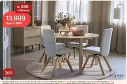 Møbelringen Caso Daydream spisebord med uttrekk, hvitoljet heltre eik tilbud