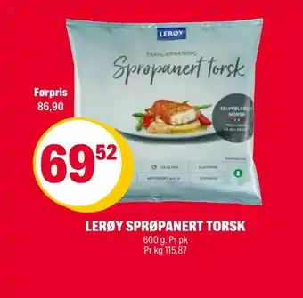 Coop Extra Lerøy sprøpanert torsk tilbud