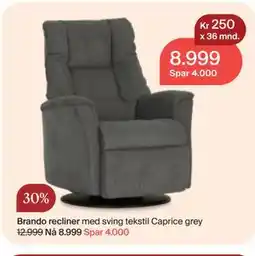 Møbelringen Brando recliner tilbud