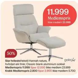 Møbelringen Star hvilestol tilbud