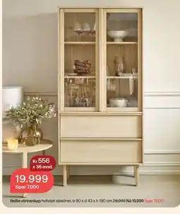 Møbelringen Nellie vitrineskap tilbud