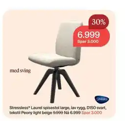 Møbelringen Stressless Laurel spisestol large tilbud