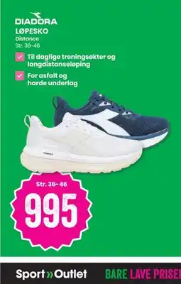 Sport Outlet DIADORA LØPESKO tilbud