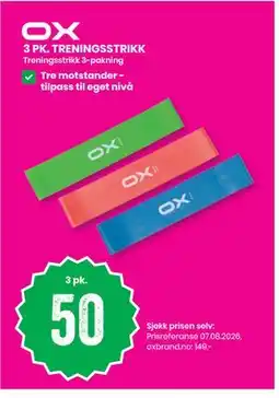Sport Outlet OX 3 PK. TRENINGSSTRIKK tilbud