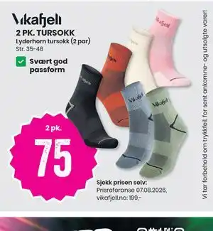 Sport Outlet 2 PK. TURSOKK tilbud