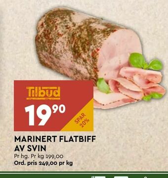 Coop Mega Marinert flatbiff av svin tilbud