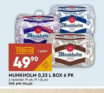 Coop Mega Munkholm 0.33 l box 6 pk tilbud