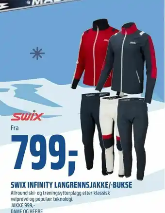 Coop Obs Swix infinity langrennsjakke/-bukse tilbud