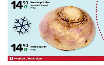 Coop Marked Norsk kålrot tilbud
