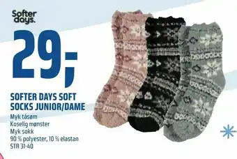 Coop Obs Softer days soft socks junior/dame tilbud