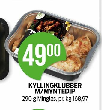 Kiwi Kyllingklubber m/myntedip tilbud